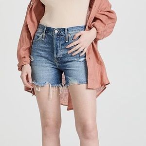 Free People • We The Free • Makai Distressed Denim Cutoff Button Fly Shorts